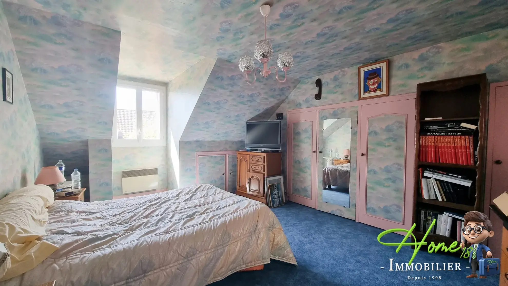 Maison à vendre à Fussy, proche Bourges, 3 chambres, terrasse, sous-sol complet 