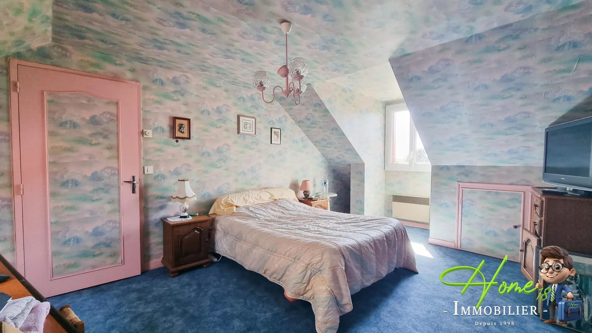 Maison à vendre à Fussy, proche Bourges, 3 chambres, terrasse, sous-sol complet 
