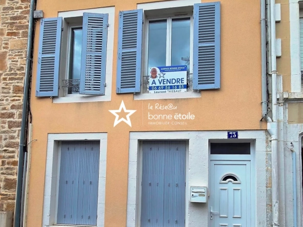 Maison de ville à Nogent avec 4 chambres, terrasse et cave - Idéale pour famille