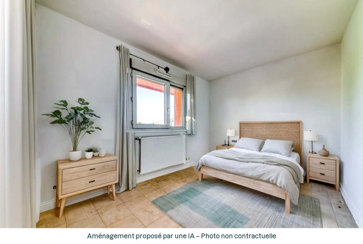 A vendre appartement T2 à Grigny, proche commodités, avec parking et faible consommation énergétique 