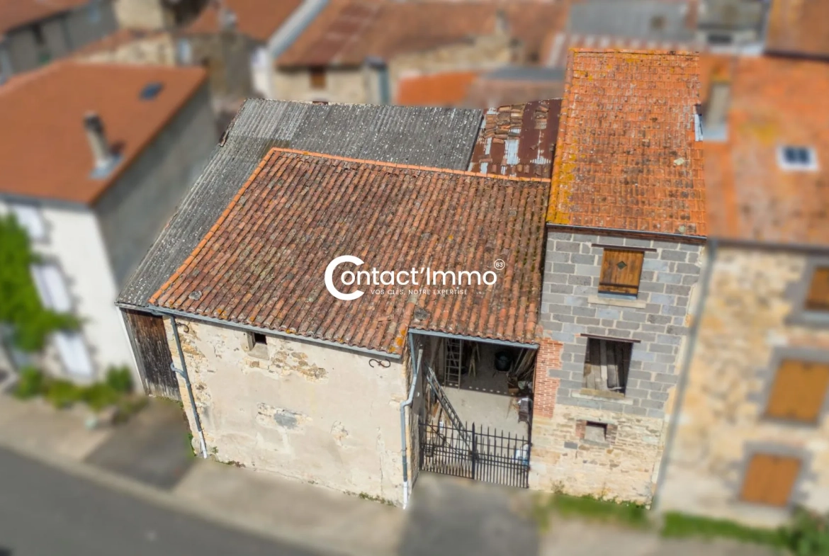 Ensemble immobilier en pierre à Vassel à rénover pour investissement ou résidence 