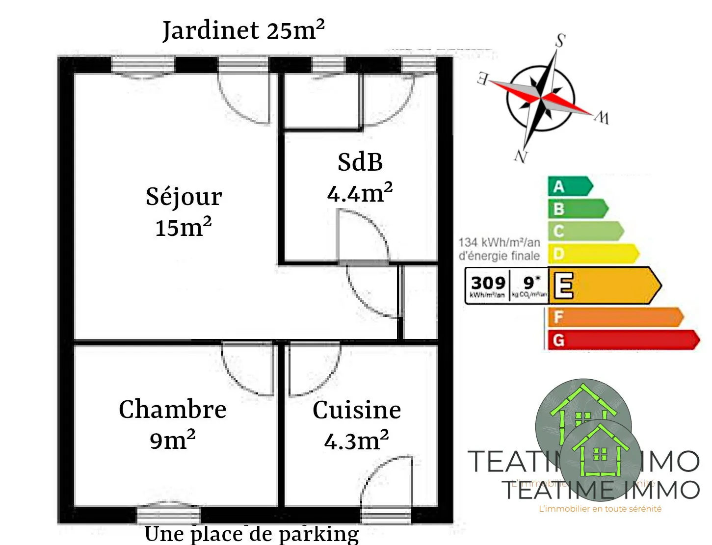 Maison à vendre à Fouesnant - 36 m², potentiel locatif et travaux en cours 