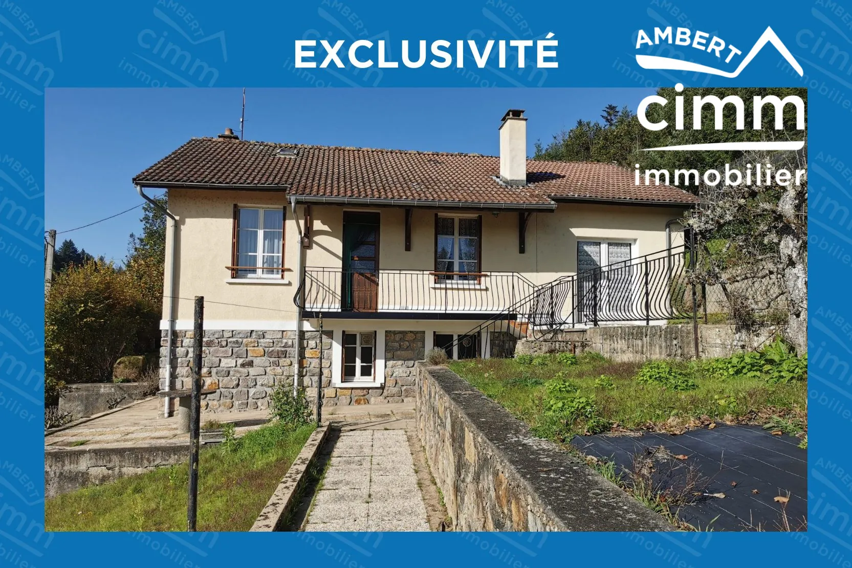 Maison familiale avec jardin à Ambert - 4 chambres, vue dégagée, 124 950 € 