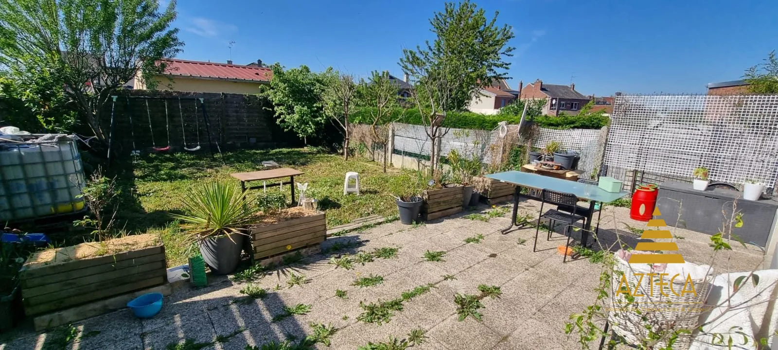 Maison à vendre à Cambrai avec jardin plein sud et terrasse de 30 m² 
