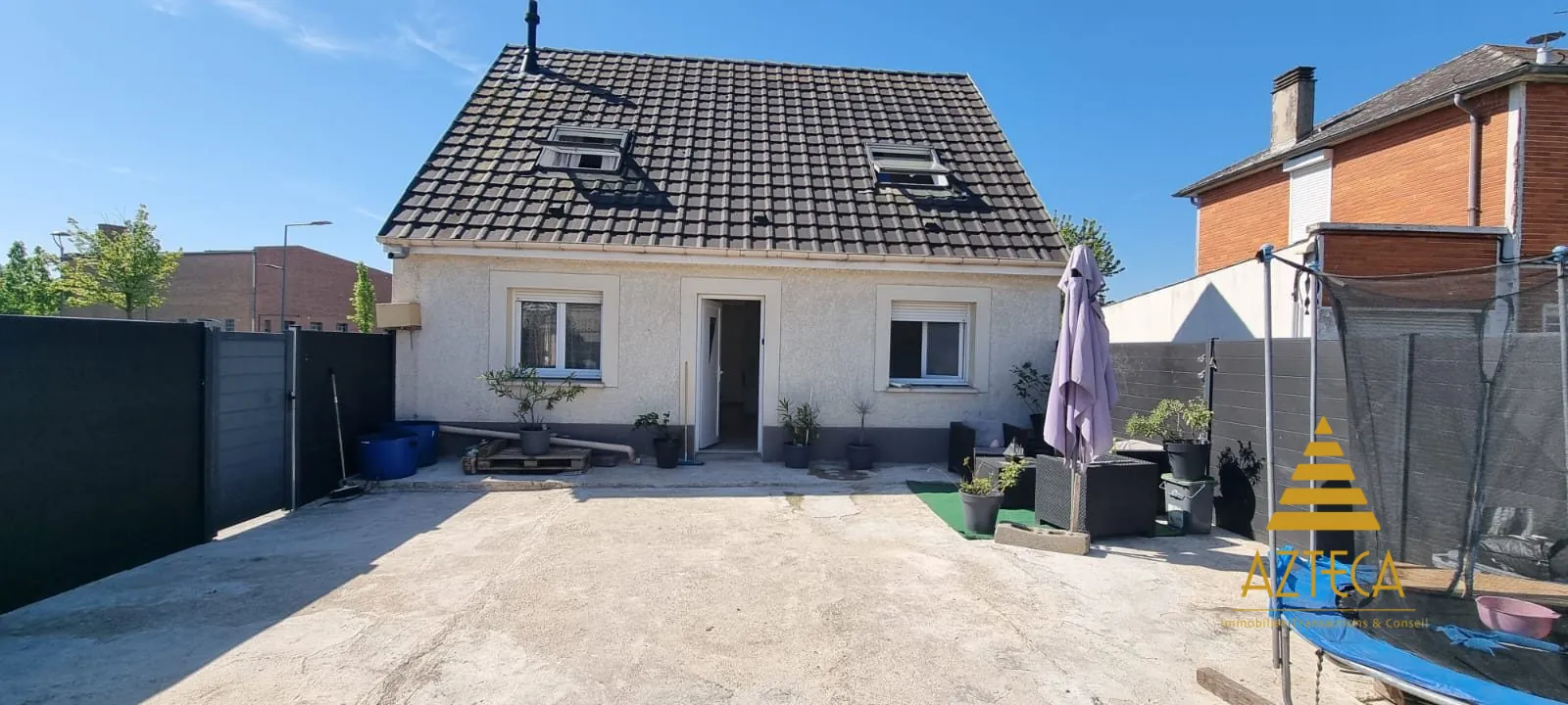 Maison à vendre à Cambrai avec jardin plein sud et terrasse de 30 m² 