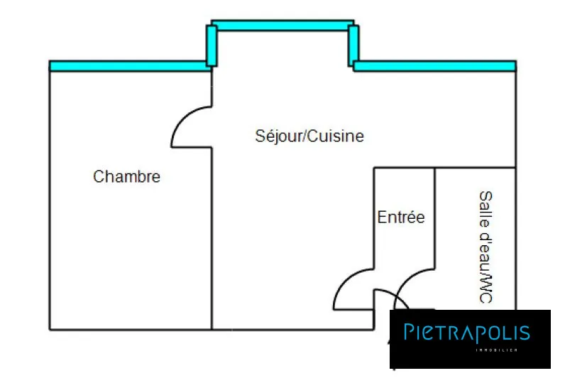 Appartement à vendre à Saint-Priest, lumineux, rénové, meublé, avec parking 