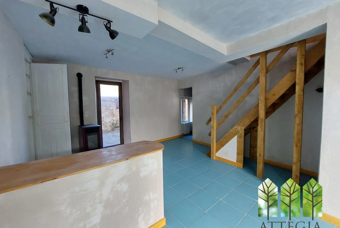 Maison à vendre avec 3 chambres, garage et cour à Châteaumeillant 