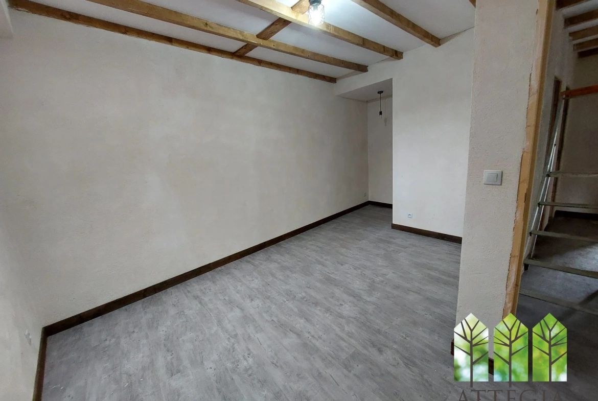 Maison à vendre avec 3 chambres, garage et cour à Châteaumeillant 