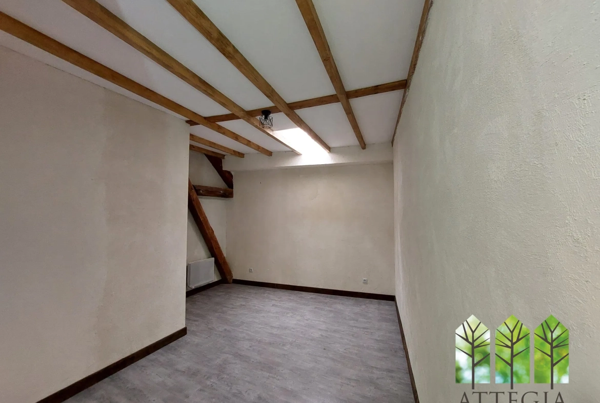 Maison à vendre avec 3 chambres, garage et cour à Châteaumeillant 