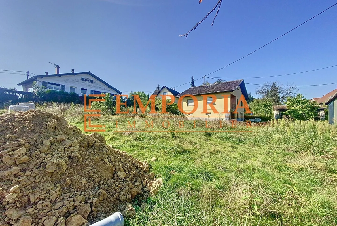 Terrain constructible de 6 ares à Hochstatt, viabilisé, proche Mulhouse 