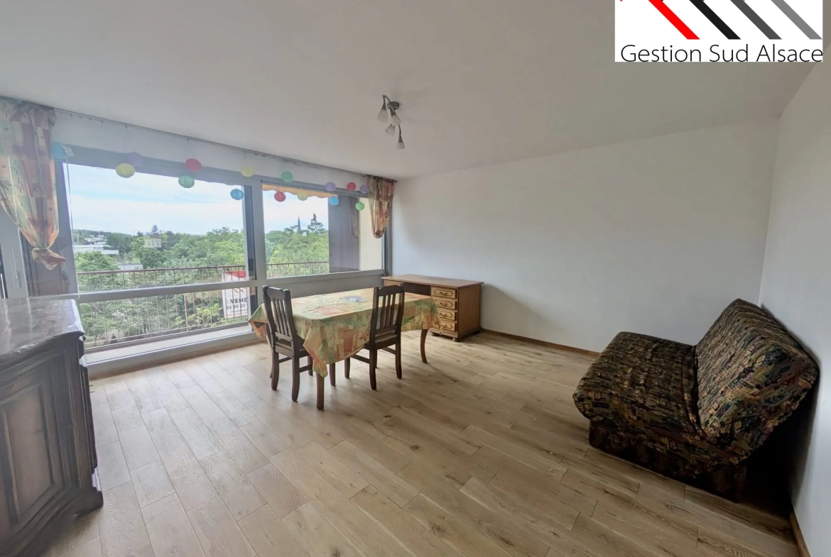 Appartement T3 à vendre à Mulhouse, 75 m², vue dégagée et balcon, proche commodités 