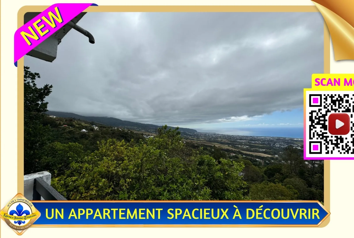 Appartement spacieux de 125 m² avec terrasse panoramique à Sainte-Marie 