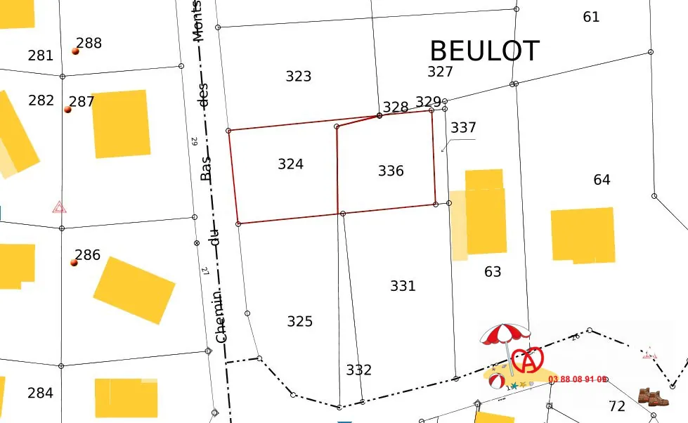 Terrain constructible de 750 m² à Steige avec vue panoramique 