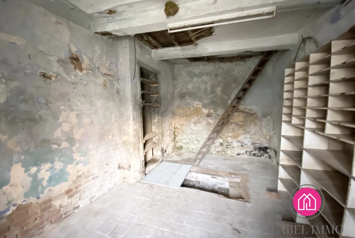 Longère individuelle à rénover avec hangar et jardin à Saulzoir, 99500€ 