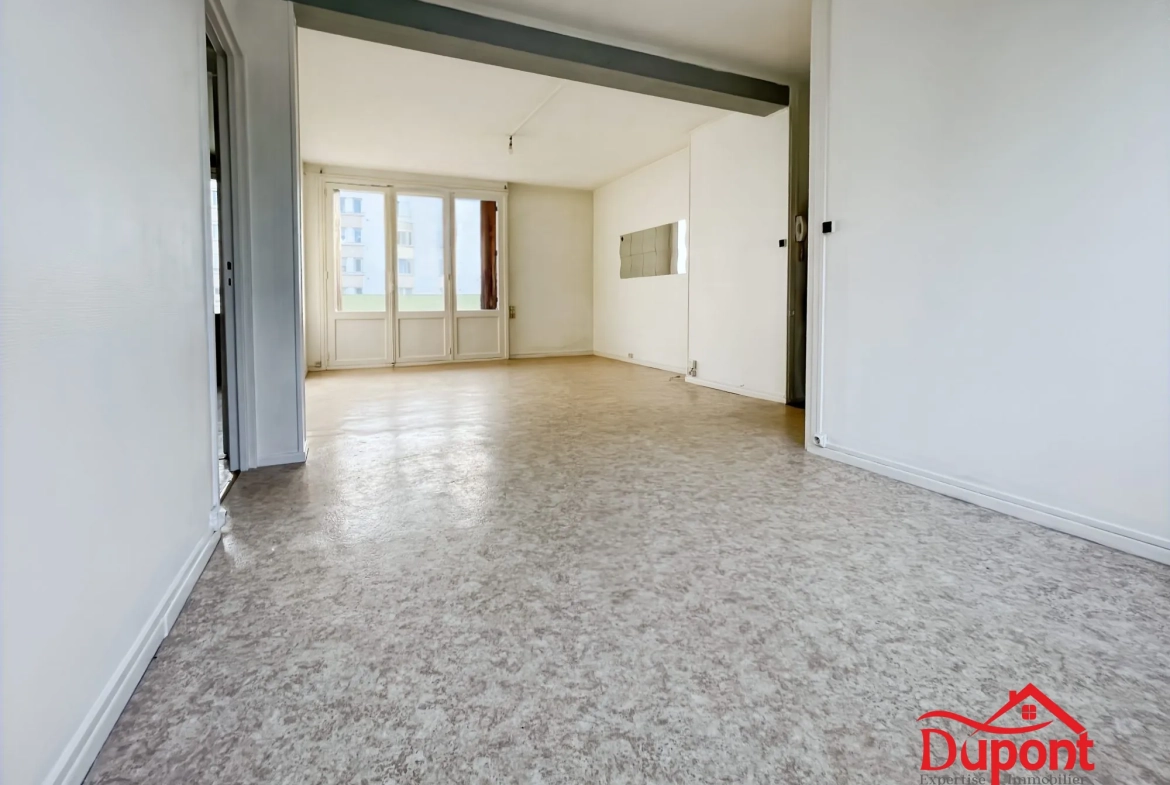 Appartement 3 chambres avec balcon et cave à Saint-Quentin - Quartier Remicourt 