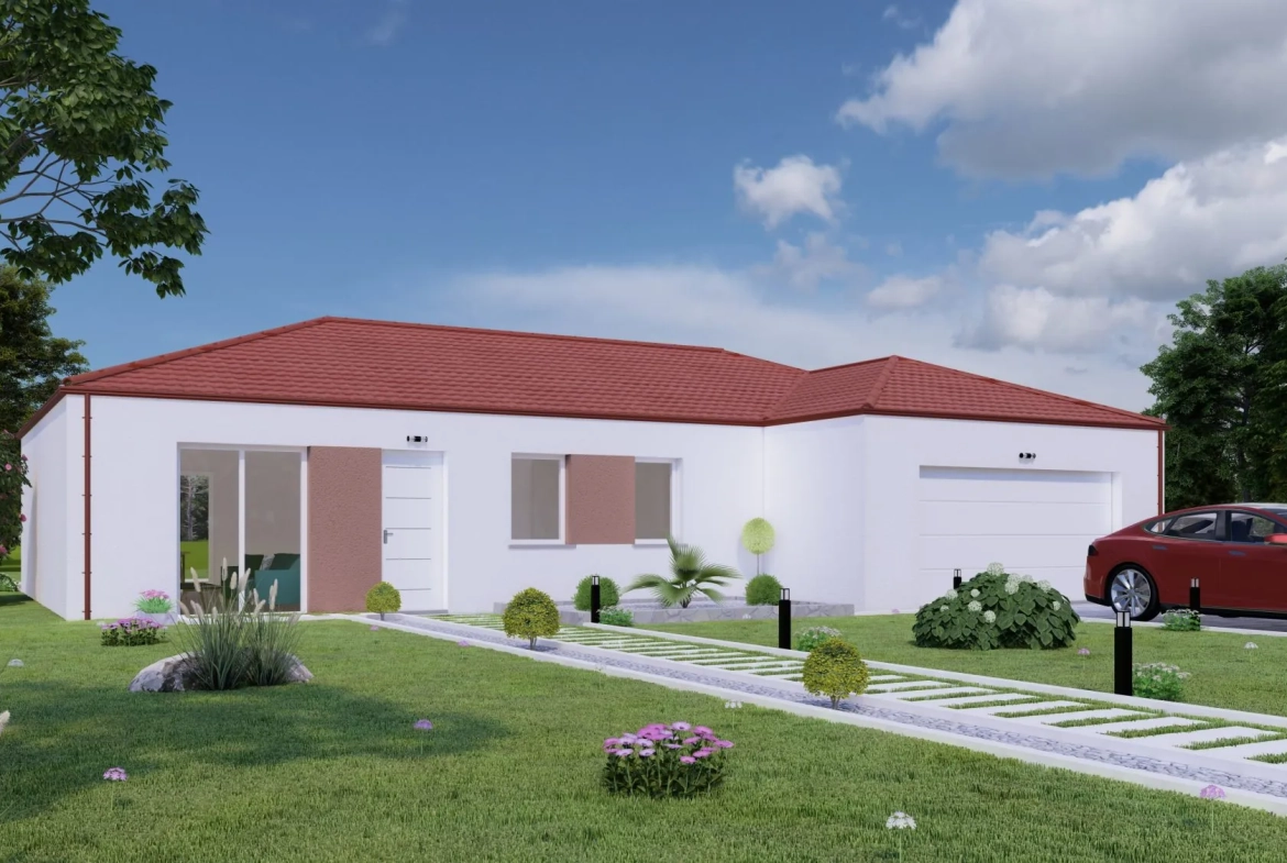 Maison neuve à Mont-lès-Neufchâteau de 91 m² avec garage – Construction conforme RE 2020 