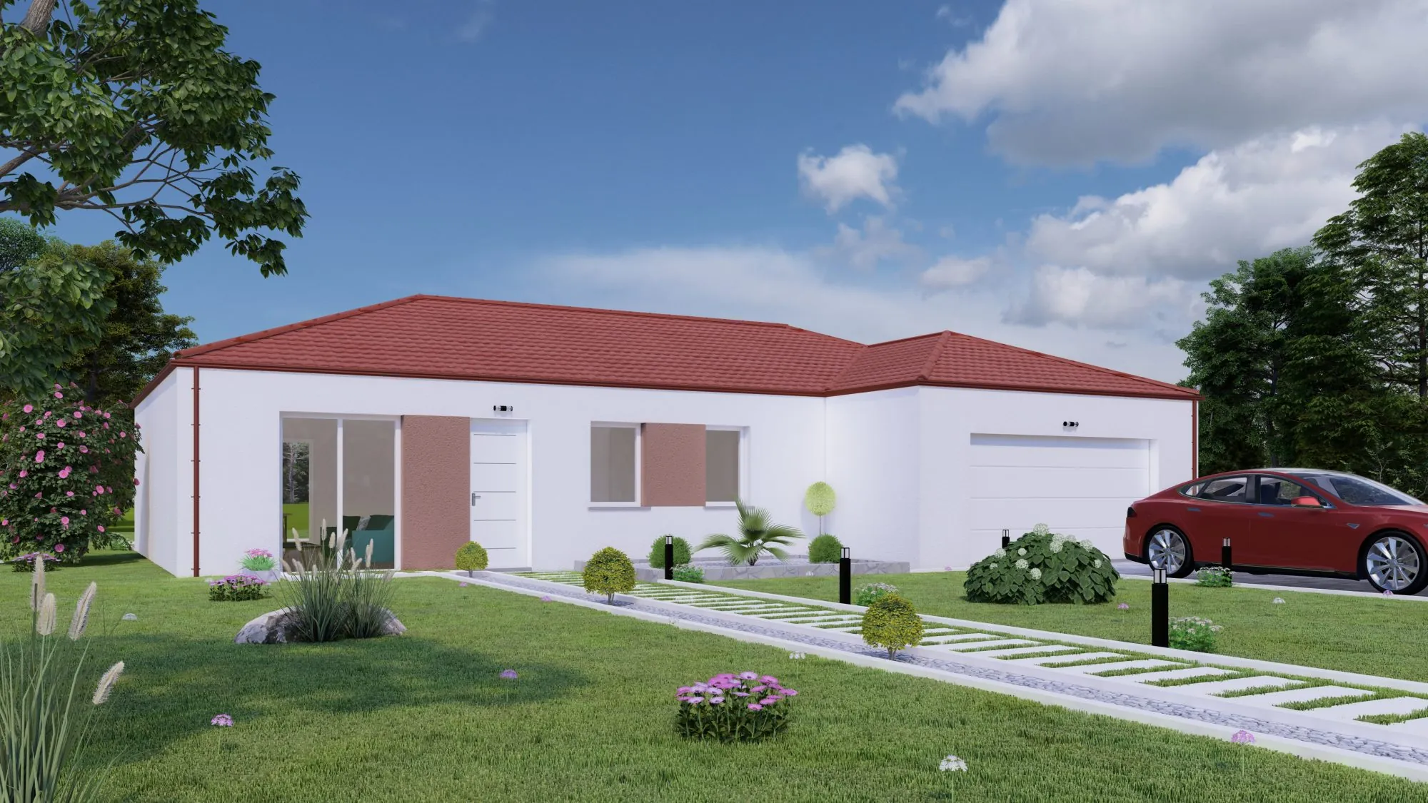 Maison neuve à Mont-lès-Neufchâteau de 91 m² avec garage – Construction conforme RE 2020 