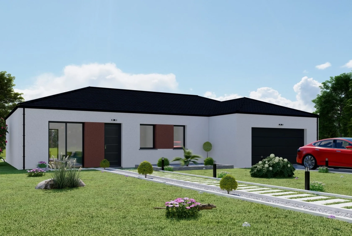 Maison neuve à Mont-lès-Neufchâteau de 91 m² avec garage – Construction conforme RE 2020 