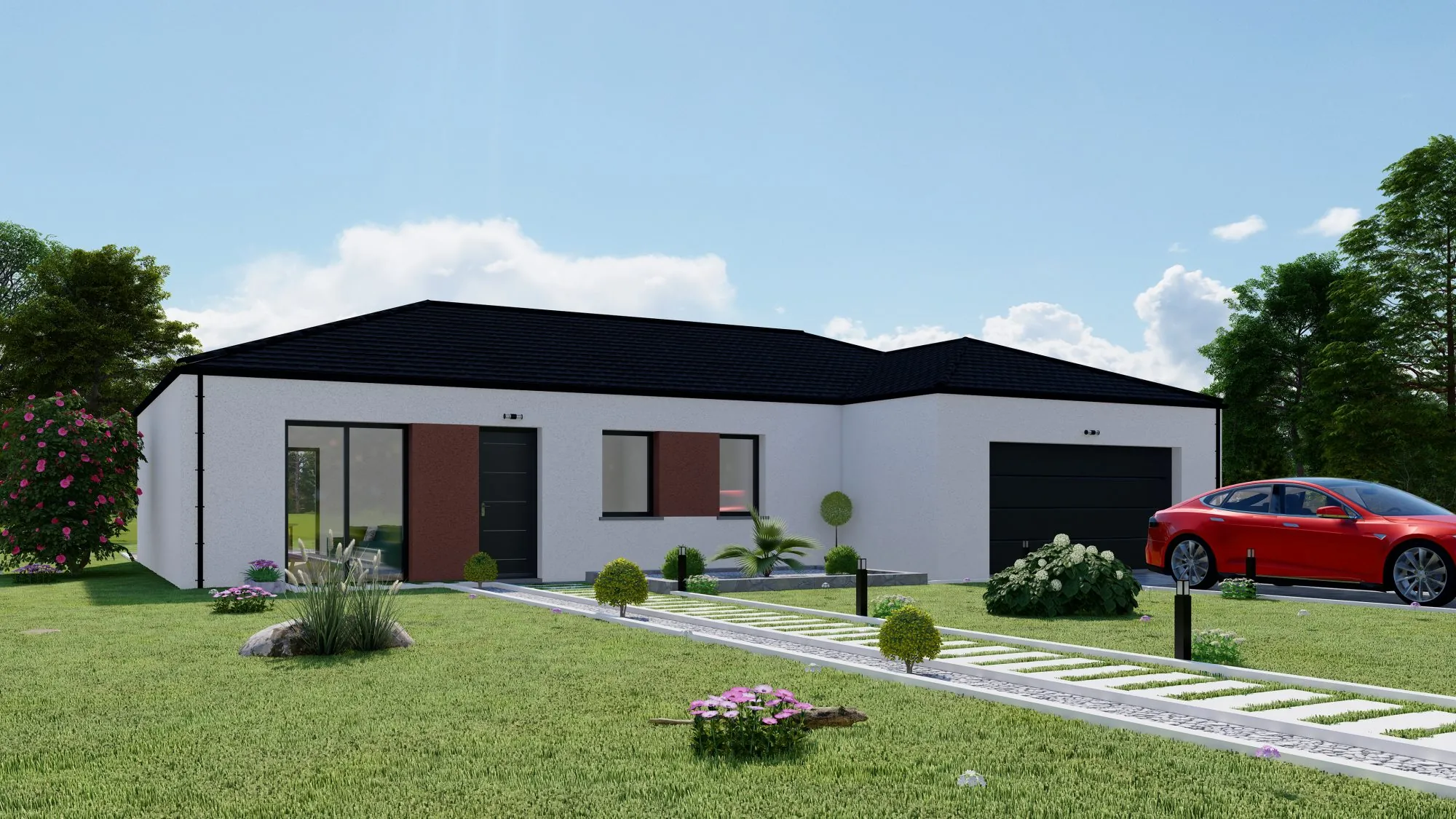 Maison neuve à Mont-lès-Neufchâteau de 91 m² avec garage – Construction conforme RE 2020 