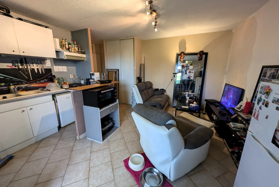Bel appartement T2 de 31 m² avec terrasse à Buxerolles 