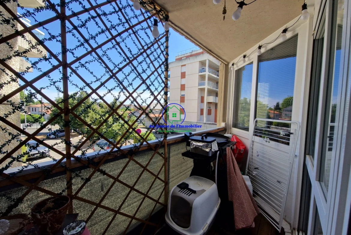 Appartement T4 lumineux à vendre à Agen avec balcon et parking 
