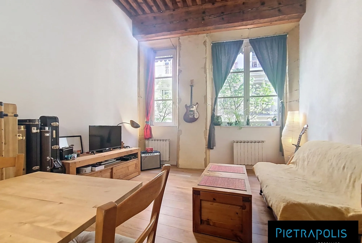 Appartement T1 bis de 35 m² avec mezzanine au cœur de Lyon 