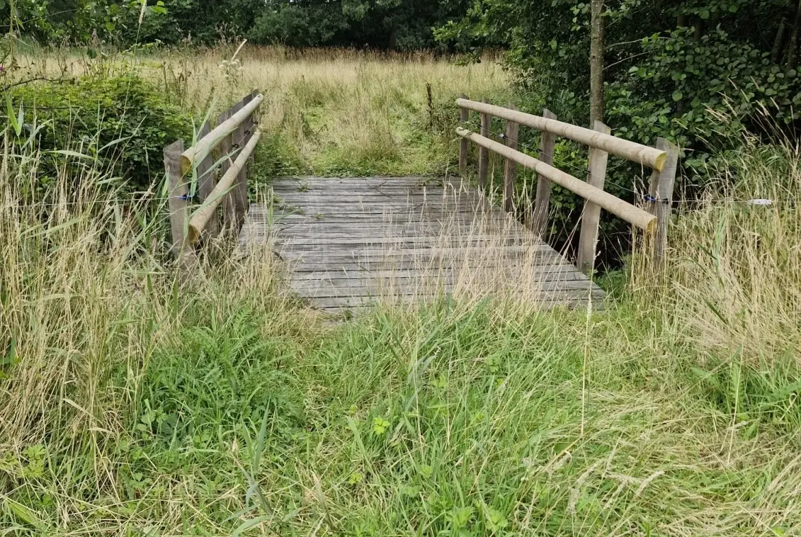 Terrain non constructible à vendre à Valdallière avec rivière et environnement calme 