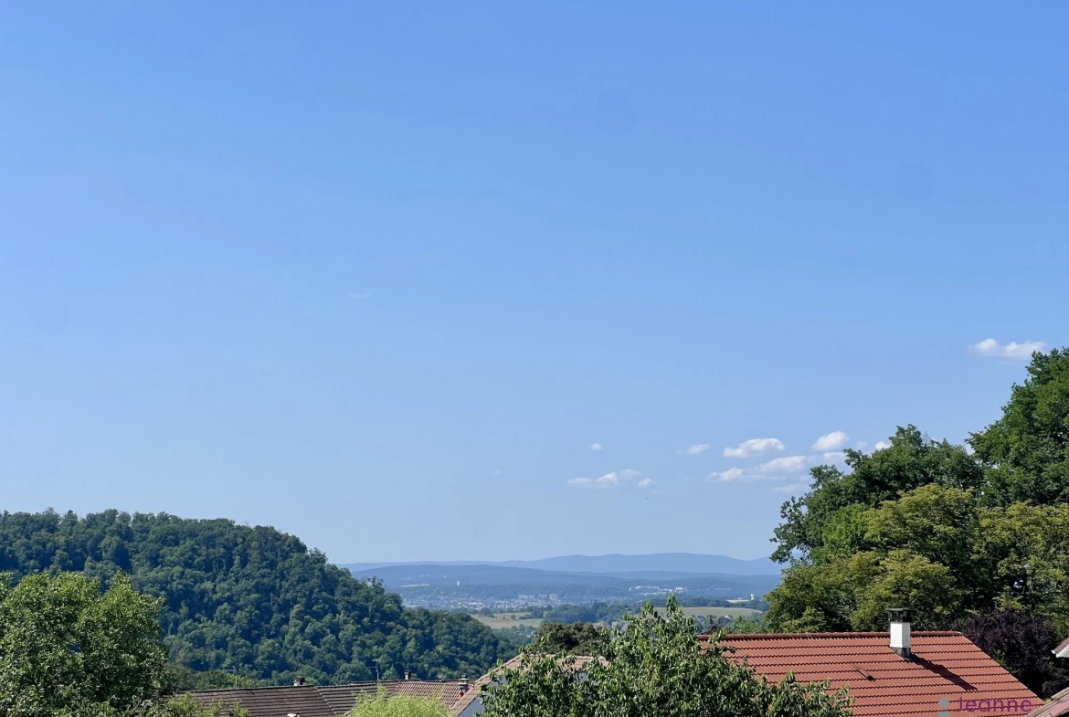 Charmante maison individuelle à Hérimoncourt, proche de la Suisse avec vue dégagée et grand jardin 