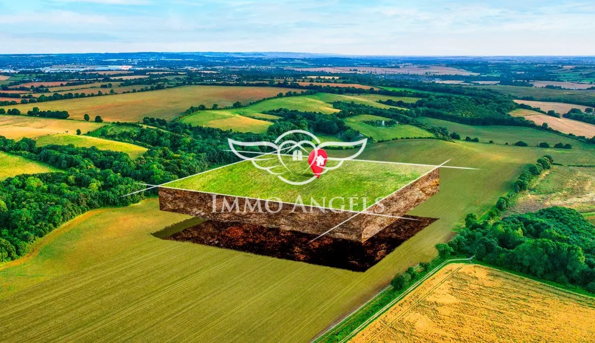 Terrain constructible de 492 m² à Le Thor, proche Avignon et l'Isle sur la Sorgue 