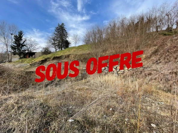 Terrain constructible de 1404 m² à vendre à Coise-Saint-Jean-Pied-Gauthier - Vue dégagée et proximité autoroute