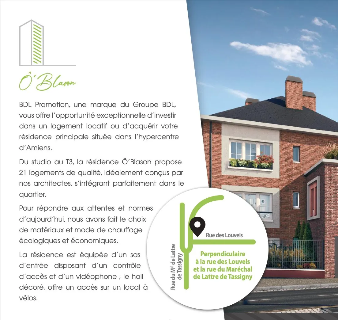 Appartement T2 neuf et lumineux à Amiens, livraison fin 2025 