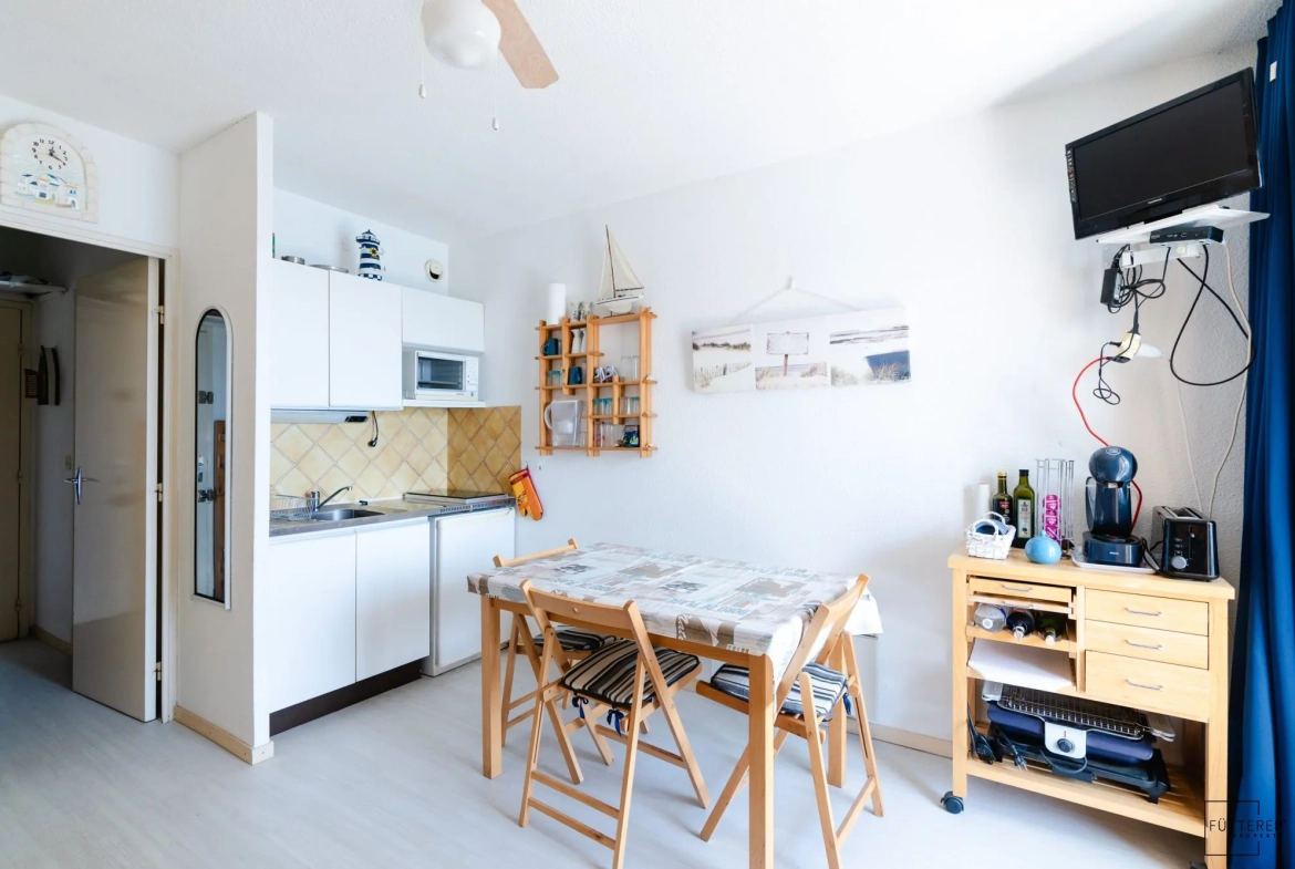 Vente d'un appartement 1 pièce avec vue sur la mer à Gruissan 