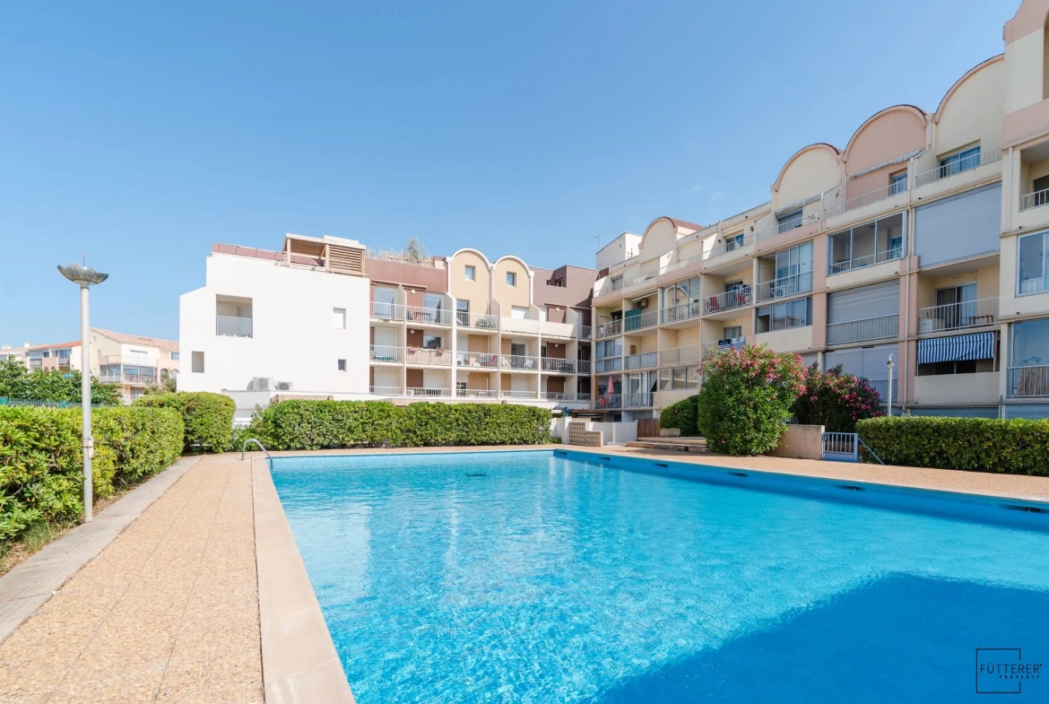 Vente d'un appartement 1 pièce avec vue sur la mer à Gruissan 