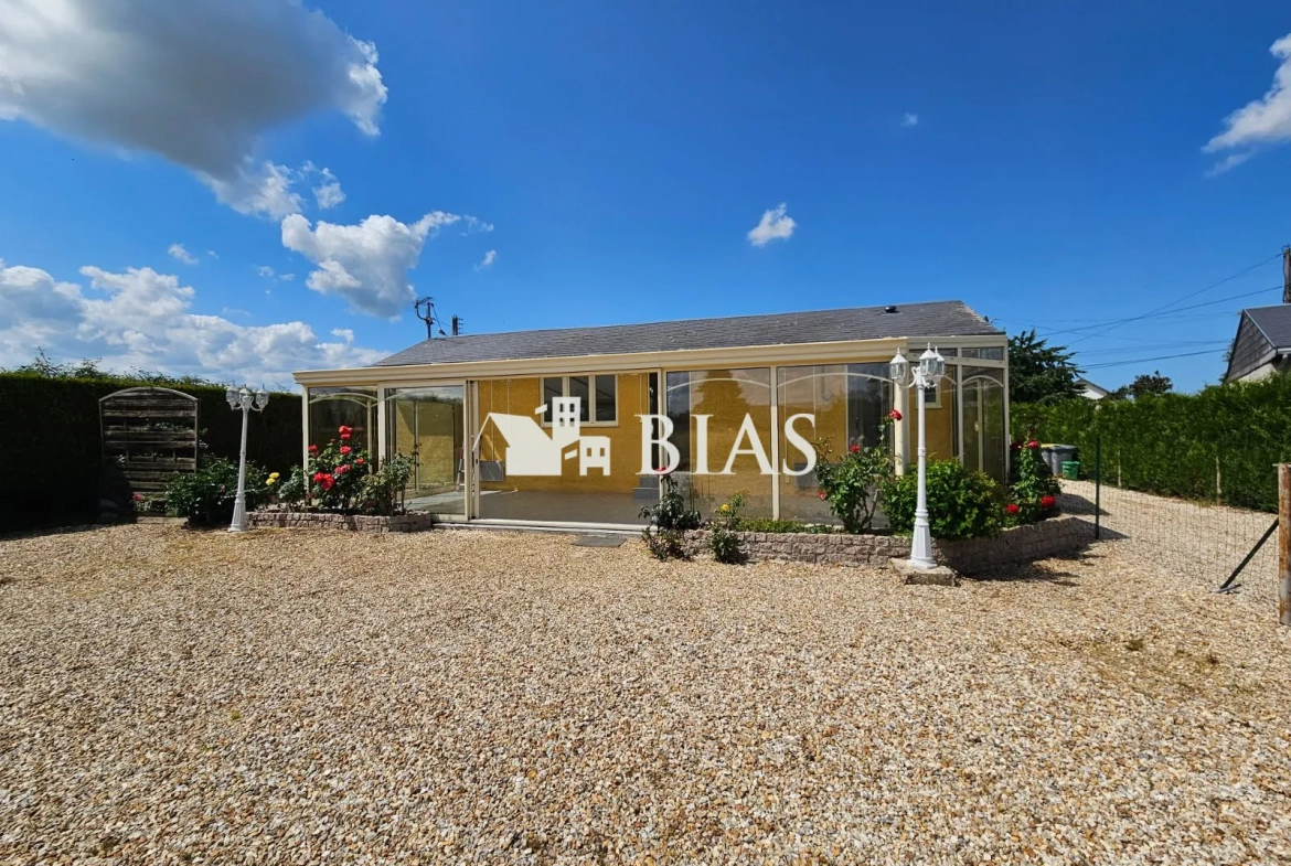 À vendre pavillon de plain-pied lumineux au Neubourg avec véranda 