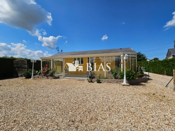 À vendre pavillon de plain-pied lumineux au Neubourg avec véranda