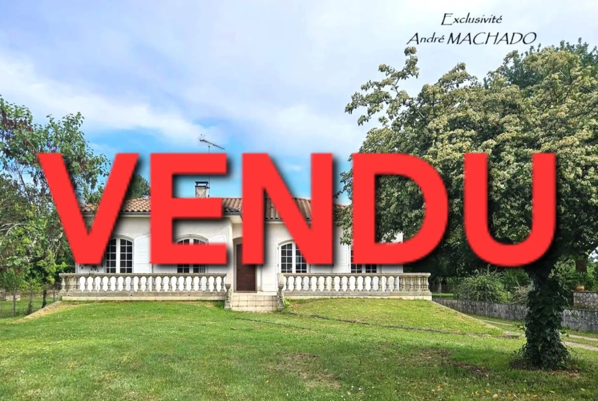 Villa élégante rénovée en 1980 avec grand terrain à Lavardac (47) 