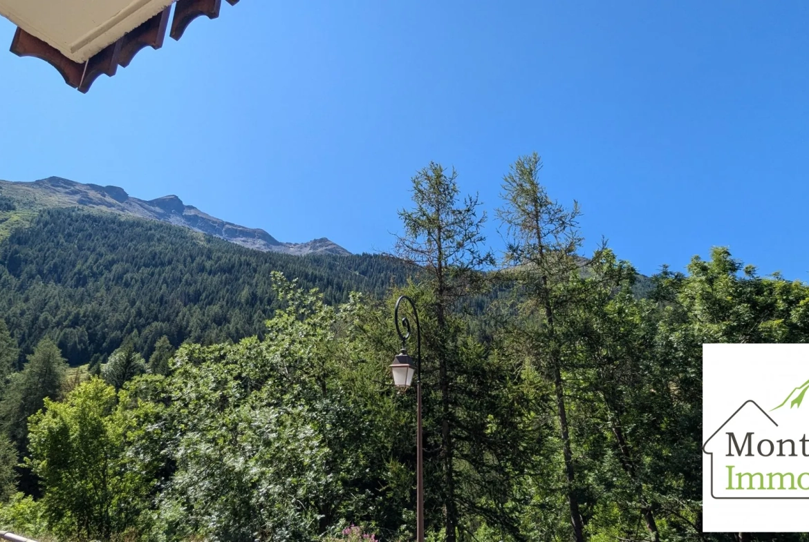 Appartement à Val Cenis Lanslevillard avec balcon, bail commercial et revenu locatif élevé 
