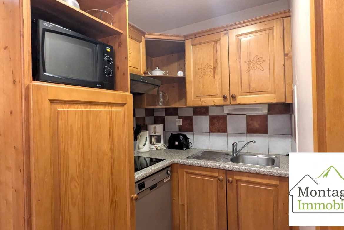 Appartement à Val Cenis Lanslevillard avec balcon, bail commercial et revenu locatif élevé 