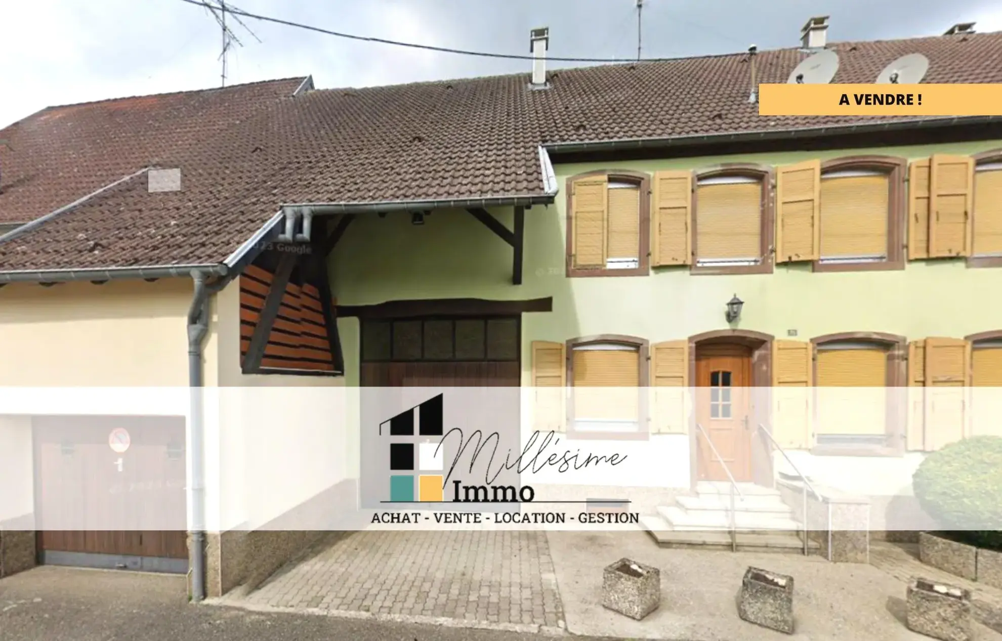 Maison familiale mitoyenne de 152 m² à Berg avec vue exceptionnelle et jardin 