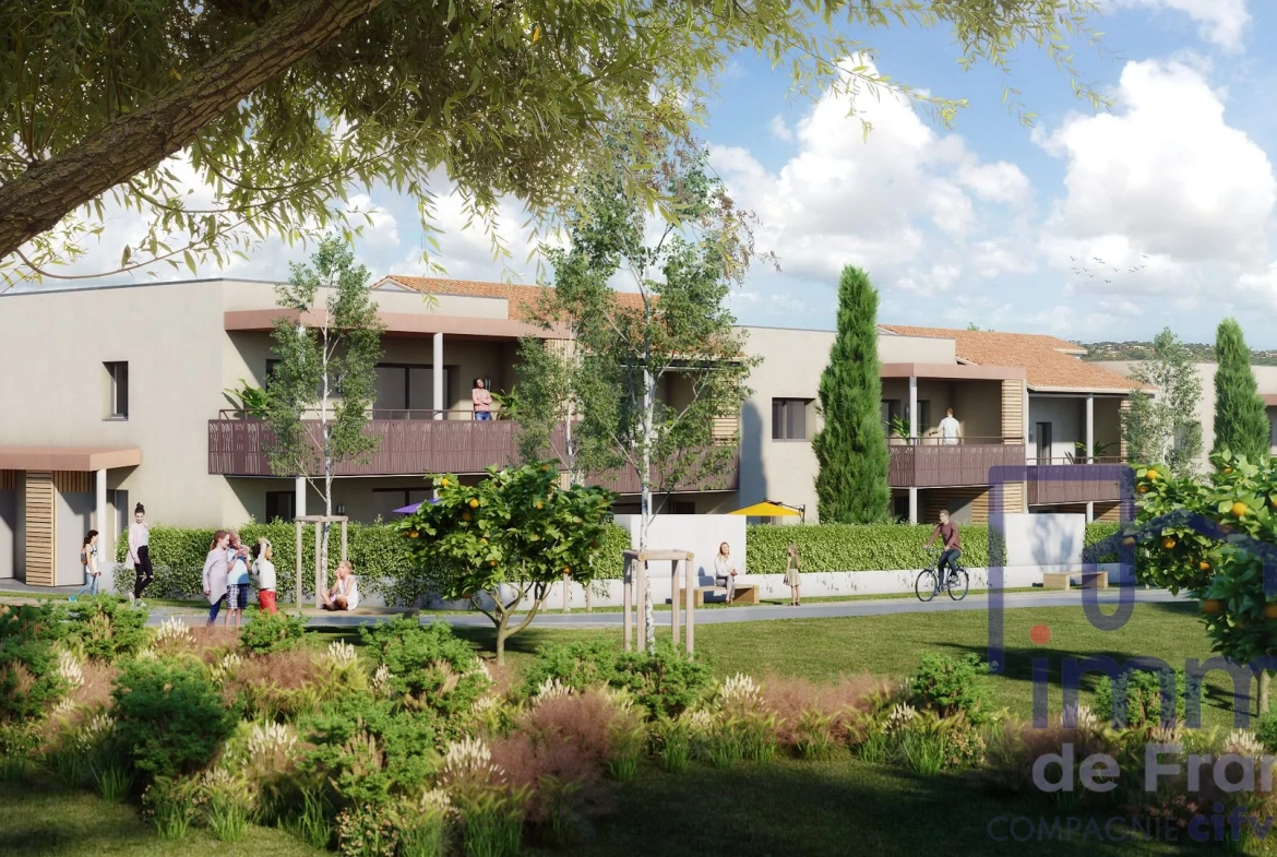 Appartement T2 avec terrasse et jardin à Montbrison – Résidence moderne et éligible TVA réduite 