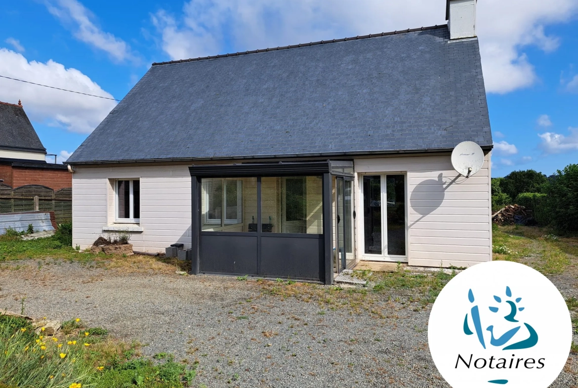 Maison à vendre à Pouldouran – Plain-pied, terrain avec chalet, chauffage poêle à bois 