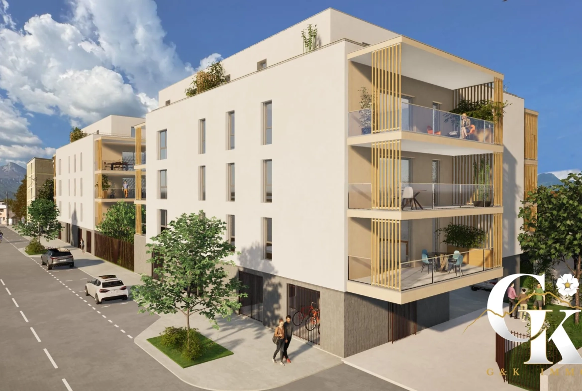 Appartement T2 neuf à Fontaine avec vue panoramique et terrasse – livraison 2027 