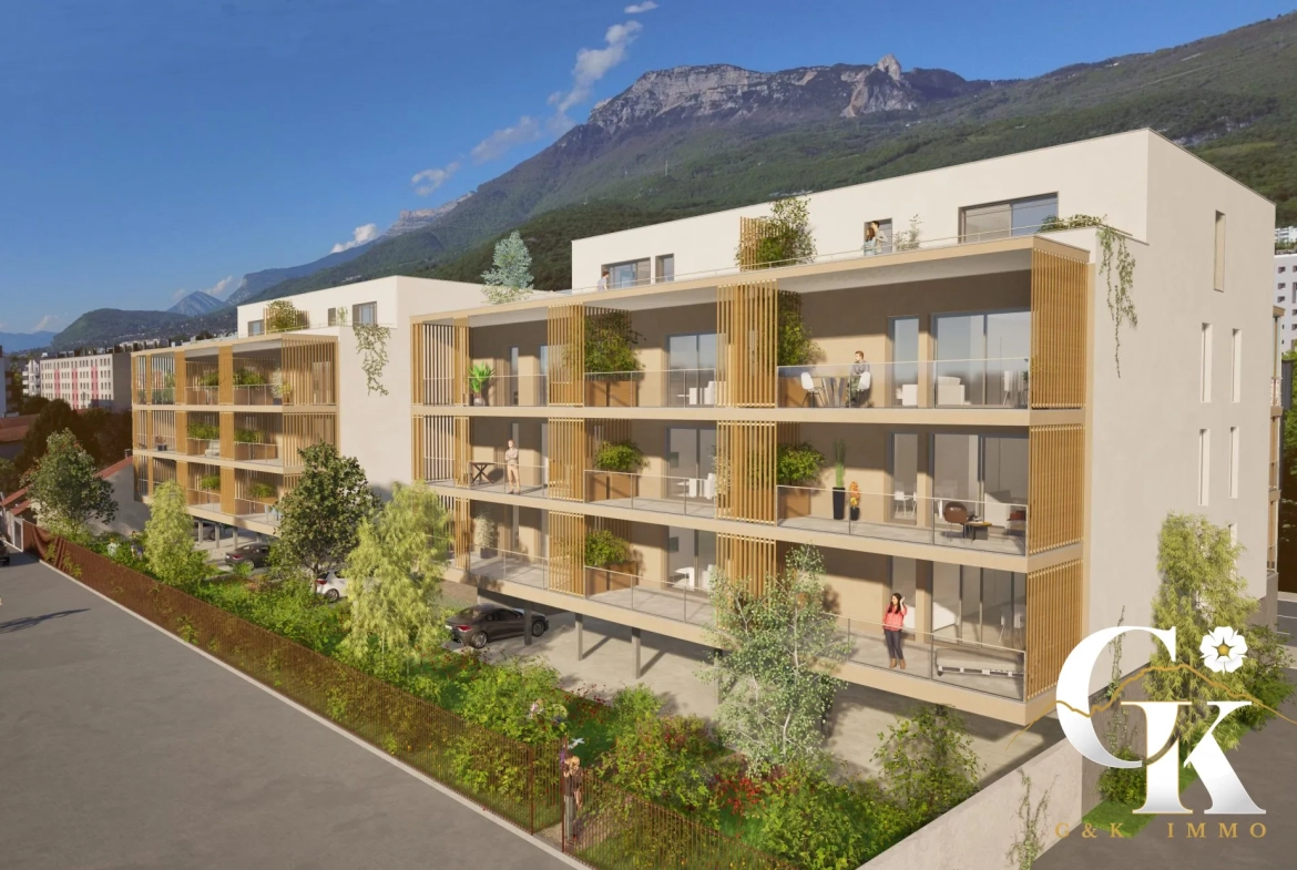 Appartement T2 neuf à Fontaine avec vue panoramique et terrasse – livraison 2027 