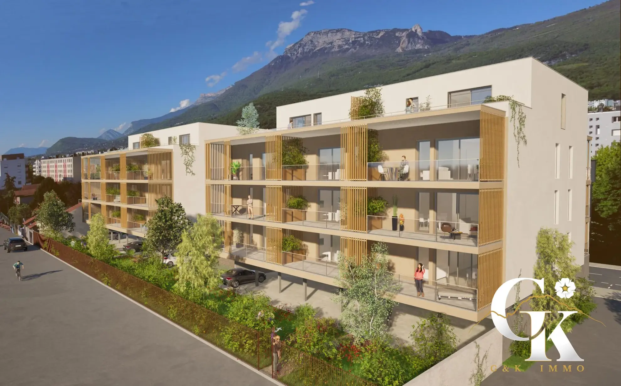 Appartement T2 neuf à Fontaine avec vue panoramique et terrasse – livraison 2027 