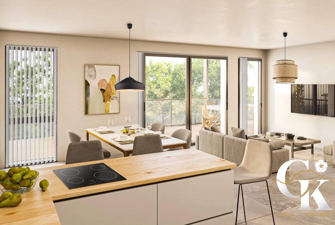 Appartement T2 neuf à Fontaine avec vue panoramique et terrasse – livraison 2027 