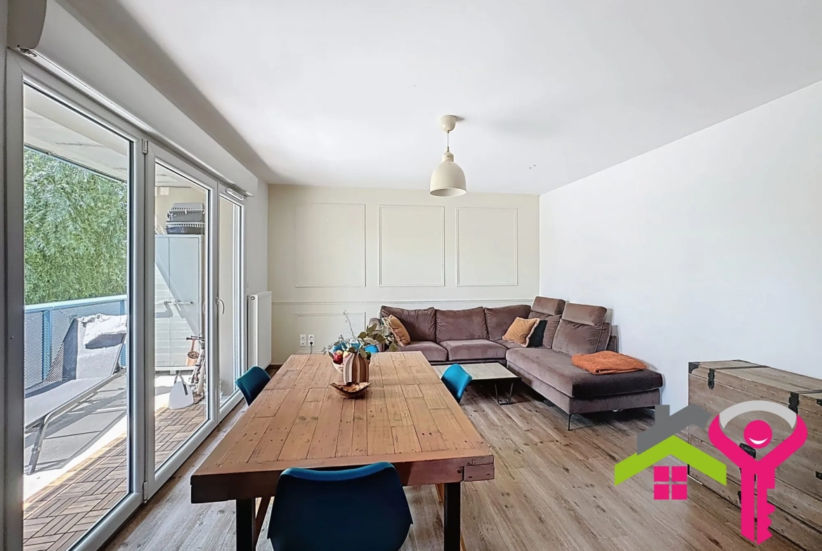 Appartement T3 lumineux de 57 m² avec balcon à Marly 