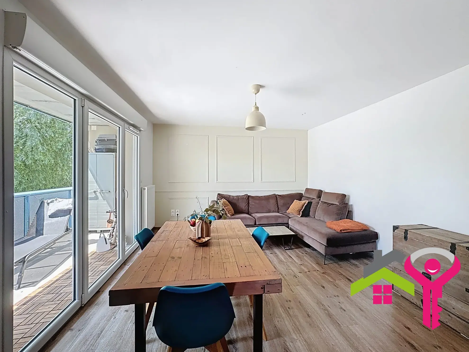 Appartement T3 lumineux de 57 m² à Marly avec balcon et parking 