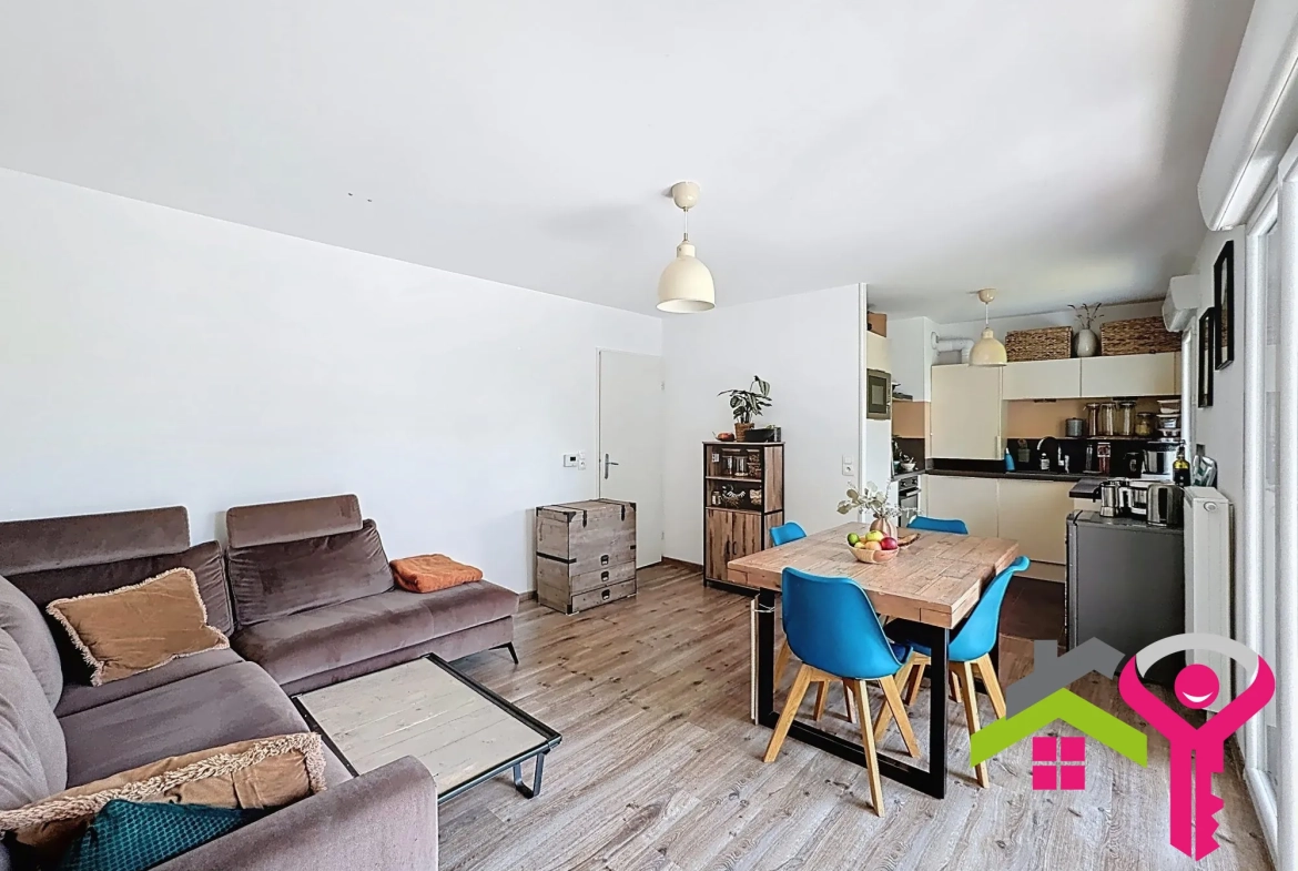 Appartement T3 lumineux de 57 m² avec balcon à Marly 