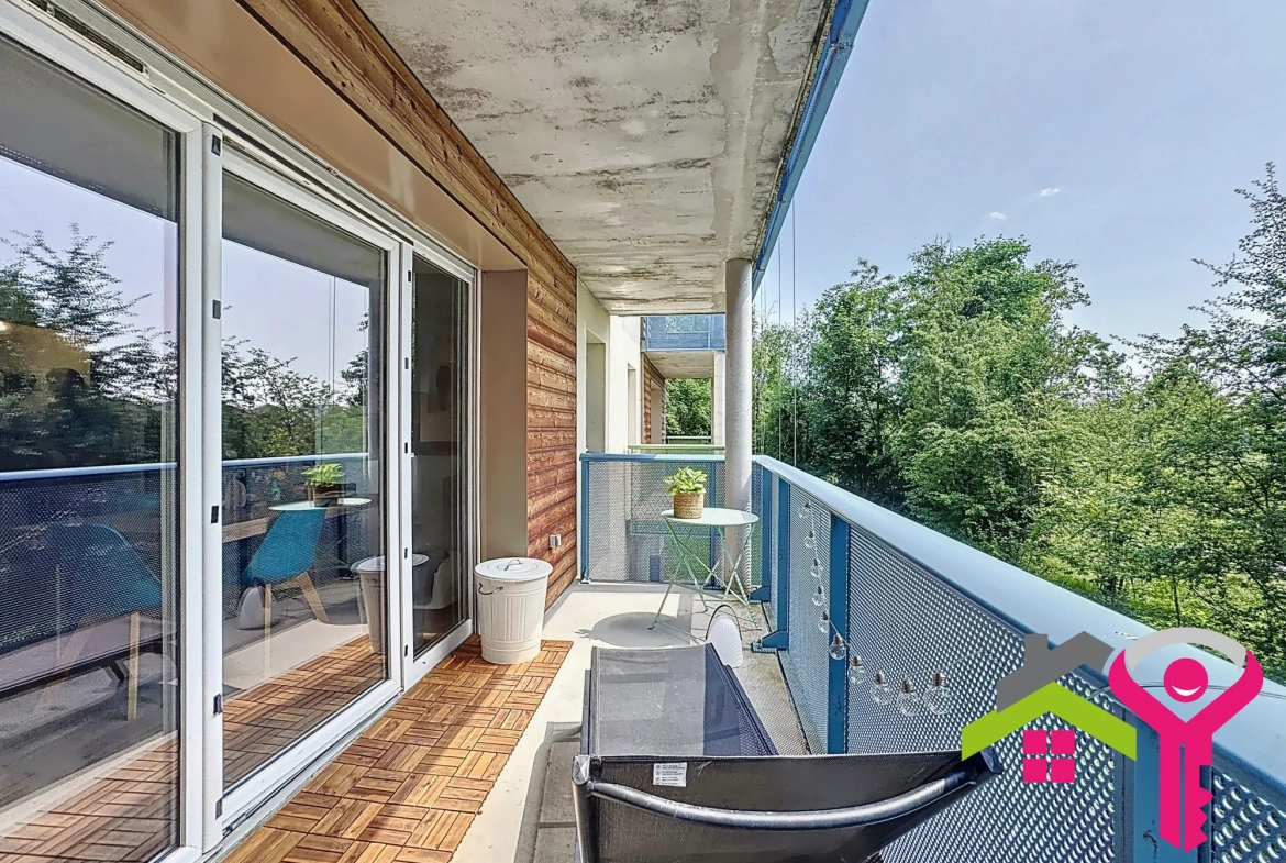 Appartement T3 lumineux de 57 m² avec balcon à Marly 
