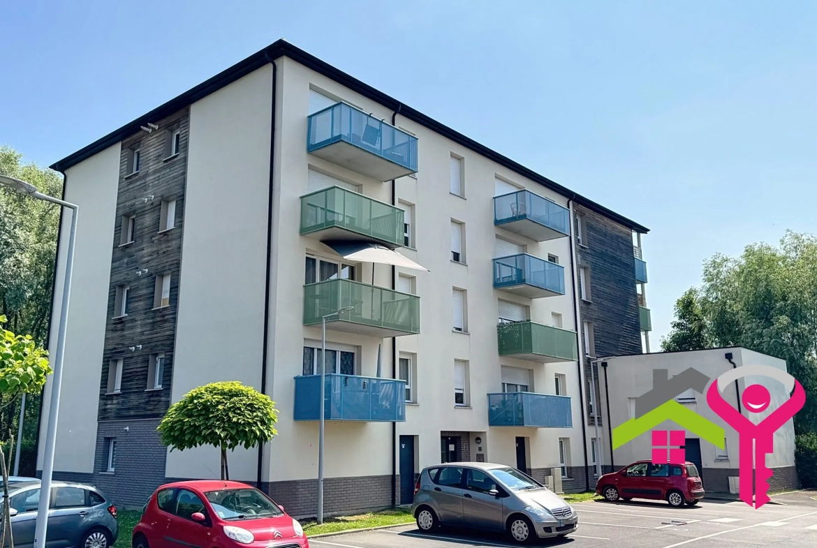 Appartement T3 lumineux de 57 m² avec balcon à Marly 